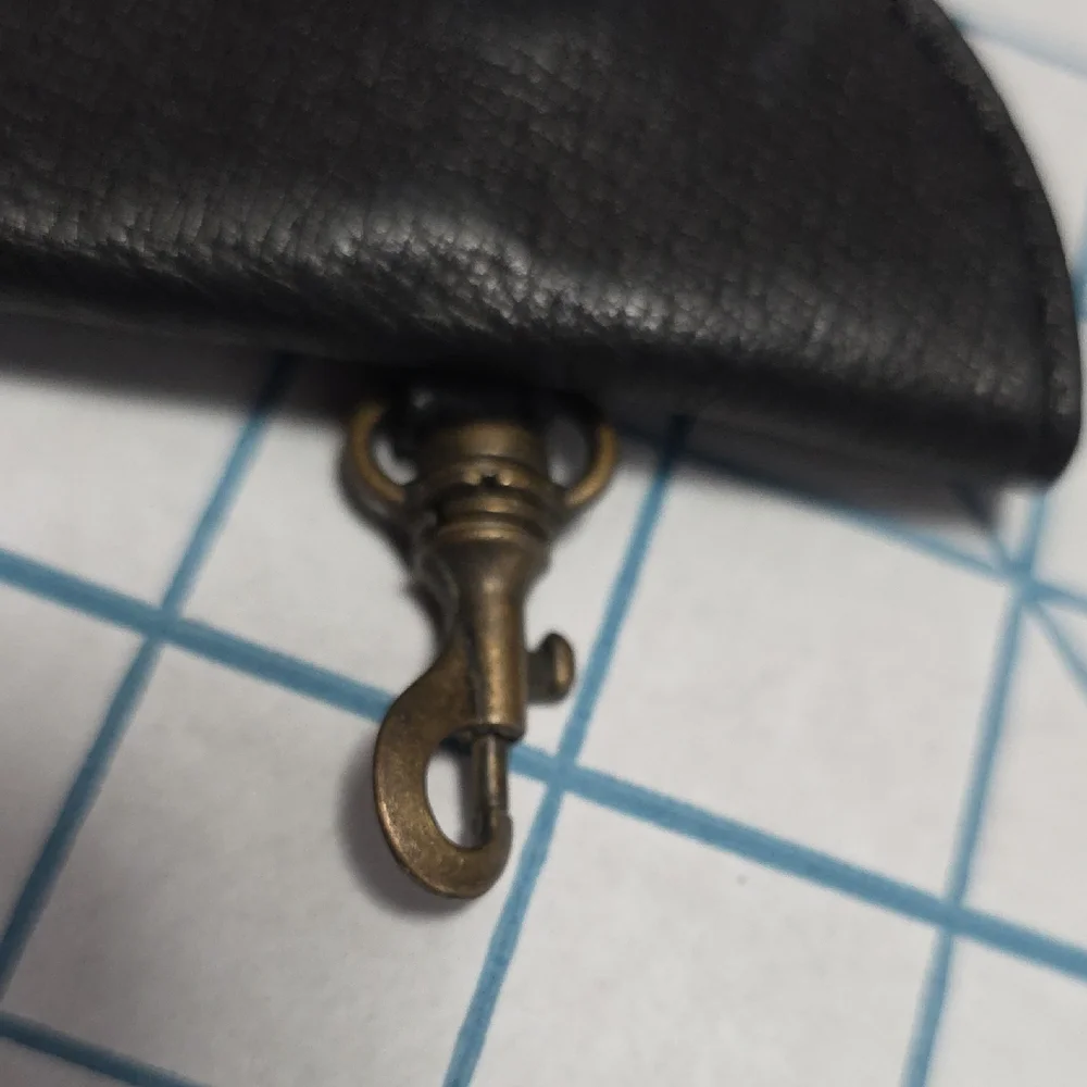Black Key & Card Holder Men Change Handy Pocket Wallet W/Clip‎